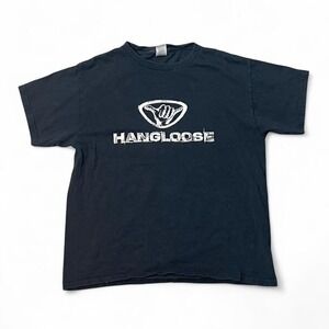 Hang Loose black cotton t-shirt